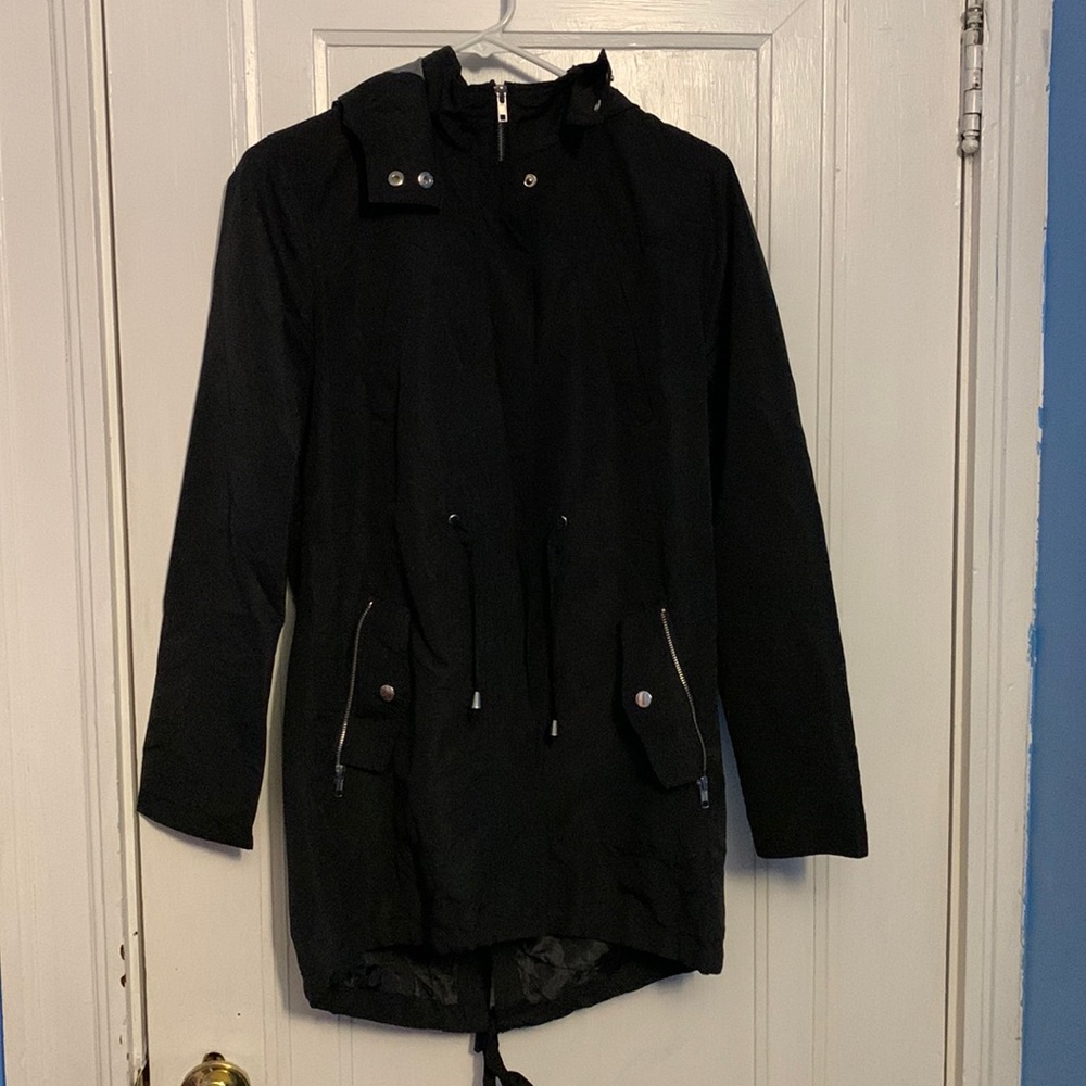 Forever 21 Black Zip-up Utility Jacket